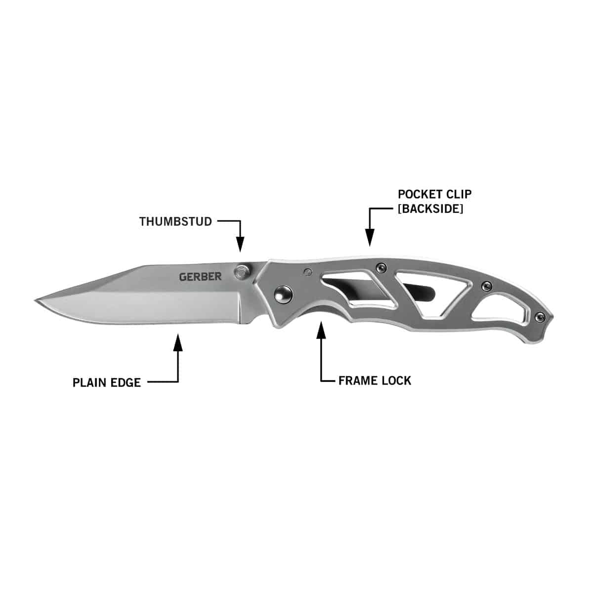 Gerber Paraframe II Saliekamais Nazis — attēls 3