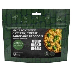 Macaroni With Chicken, Cheese Sauce And Broccoli