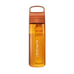 LifeStraw Go Series Water Filter Bottle, 650ml, Kyoto Orange